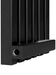 Дизайн-радиатор STOUT Tube Quadro 6 секц. боковое.подкл. QV40-1750-6 RAL1T103S9005 черн.мат.муар