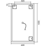 ������� Silver Mirrors Incanto BLACK 3.1 600�1000 ���������, ������, ������, ����, �������� LED-00002539