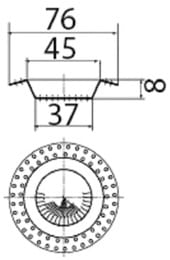 Фильтр для раковины WIRQUIN d70 мм, нерж. сталь,  30981259