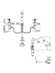 ��������� GATTONI TRD ��� ��������, ����� Paris, � ������ ��������, ������ 24� TR096/18DO