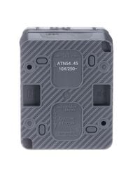 Розетка Systeme Electric ATLASDESIGN с заземлением со шторками 16А 250В IP54 антрацит ATN544045