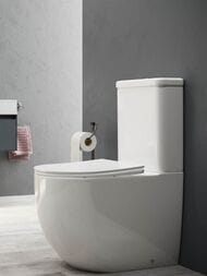 Унитаз-компакт Ceramicanova Mia смыв Торнадо, сиденье микролифт, белый CN1801T-B+CN1801T-T — изображение 8