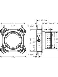 Hansgrohe ���������� �������� ��� iBox universal 2 13588000