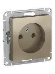 Розетка Systeme Electric ATLASDESIGN без заземления 16А механизм шампань ATN000541