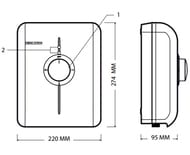 ��������������� ��������� Stiebel Eltron DDH 8 (220�274�95) 8���, �����. 220�, �����. � ��.���