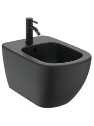 Смеситель для биде Ideal Standard CERALINE BC197XG однозахватный, донный клапан, черный матовый