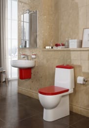 ������ ������� Sanita Luxe BEST Comfort (640x340x770) ������� �� ����������, ���������, �����/������� WC.CC/Best/2-DM/RED.G/S1