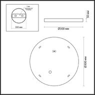 ��������-���������� ���������� Odeon Light Bergi 5064/24L, ������