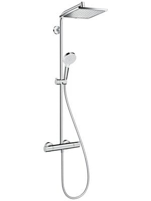 Душевая система Hansgrohe Crometta E 240 Showerpipe 9л/мин термостат, верхний и руч.душ 27281000