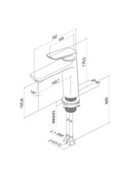 Смеситель для умывальника IDDIS Ever 106 мм, фиксированный излив, однозахватный, хром EVESB00i01 — изображение 5