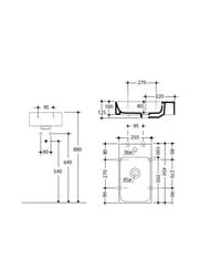 �������� Kerasan Cento 353701L*1 250�450��,���������, � ���������� ��� ��������� �����, �����