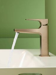 Смеситель Hansgrohe Metropol 32507140  для умывальника, с донным клапаном, 110мм, шлиф бронза