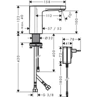 ��������� ��� �������� Hansgrohe Vernis Blend 71501000 �����������, ������� �� ���� 230�, ����