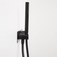 Душевая система WasserKRAFT A16160 Thermo с термостатом, верхний душ A162, черный Soft-touch