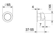 ��������� ��� ���� Fantini AA/27 ������������, �������� PVD Matt Gun Metal 33P5Y063B