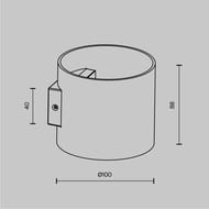 ��������� ���������� Maytoni Rond (����) C066WL-01W, 5��, IP20, G9, �����