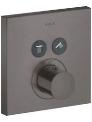 Смеситель Axor ShowerSelect 36715340 для душа встраиваемый, термостат, 2 выхода, шлиф.черный хром