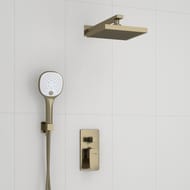 Душевая система WasserKRAFT A16040 встраиваемая, однозахватный смеситель, верх./руч. душ, бронза