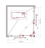 ������� ������ BelBagno Uno (1000�900�1950) UNO-195-AH-2-100/90-P-Cr �������������,������ ���/����