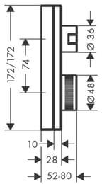 ��������� Axor Edge 46750000 ��� ���� ���������, � �������� ��������, ������� ������, ����
