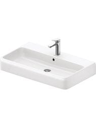 Раковина подвесная Duravit Qatego 800х470х125мм перелив, отв. под смеситель, цвет: белый 2382800000