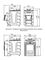 Печь банная ТМФ (TMF) ГЕЙЗЕР МИНИ 2016 Inox Витра ЗК антрацит