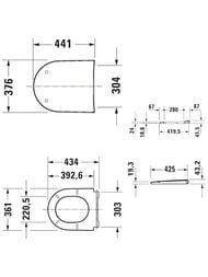 ������� ��� ������� Duravit D-Neo 0021610000 441�376 ����� ����������� �����, ����: �����