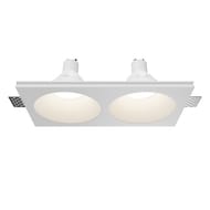 Встраиваемый светильник Maytoni Gyps Modern (Гипс Модерн) DL129-GU10-02-W, 10Вт, IP20, белый