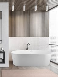 Ванна акриловая BelBagno BB411-1700-800-MATT 1700x790x590 отдельностоящая, овальная, белый