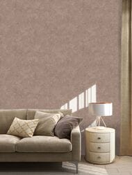 Обои флизелиновые Hygge II Summer Hg10 004/1 (1,00х10,05) штукатурка, коричневые (рул.)
