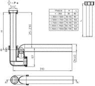 ����� ��� ������������ HL136.3 � �������������� �������� DN40