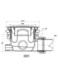 Сифон RGW Velplex QYD-01 для акриловых поддонов, d90 мм, гидрозатвор, хром 18241101-01