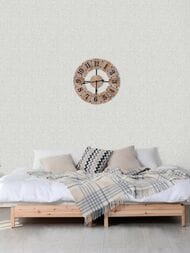Обои виниловые на флизелине Grandeco Flora (1,06х10,05) ткань, серые R118013 (рул.)