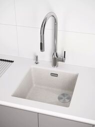 Мойка LUMI 45UNI-SKEW, IT-GRANIT, LU45SK-BE, бежевый, 455х440, Paulmark