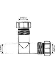 ������� McAlpine 40�90� �������������� (�����. �����, 1 ������� �����) �����,   40F-WH