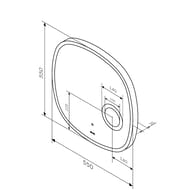 ������� AM.PM Func 550�35�550 � LED-����������, ��-�������� � ������������� �������� M8FMOX0553SA