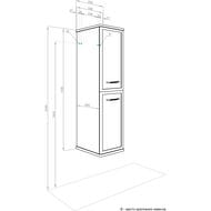 ����-������� AQUATON ���-�������� 1A284603NC5E0 1430x350x325 ���������, 2 ������, �������