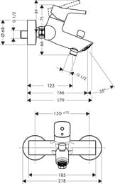 ��������� Hansgrohe Talis S 72400000 ��� �����, ��������� ������������, ����