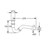 ����� ��� ���� KLUDI 1031105-00 ��������� G 1 1/4x32 ��, ����: ����