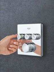 Смеситель Grohe Grohtherm SmartControl 29126000 термостат, 3 выхода, внешняя часть, хром — миниатюра 6