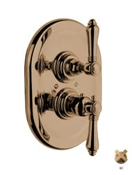Внешняя часть Nicolazzi El Capitan смесителя термостатического для душа, бронза 4909BZ69