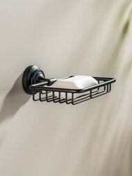 Мыльница-решетка Aquatek Классик AQ4533MB подвесная, цвет: черный матовый
