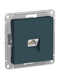 Розетка Systeme Electric ATLASDESIGN компьютерная RJ45 механизм изумруд ATN000883