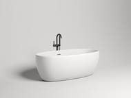 Ванна отдельностоящая Salini Luce S-stone 100121M 1700х850х580 иск.камень, щелевой перелив, бел.мат