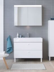 Тумба под раковину Duravit Brioso (984х459х570) напольная, 2 ящика, белый глянец BR443601022 — изображение 2