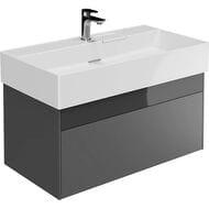 Тумба под раковину KERAMA MARAZZI TECNOLOGICA Logica подвесная с ящиками 868х460х403, стальной серый LOG.90.2\ST