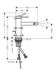 ��������� Hansgrohe Tecturis S ��� ����, � ������ ��������, ���� 73201000