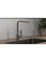 Смеситель Hansgrohe Focus M41 для кухни 280 мм поворотный излив сталь 31817800