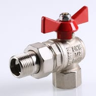 Кран угловой с американкой 1"ВН VALTEC BASE красная бабочка VT.228.N.06 — изображение 8