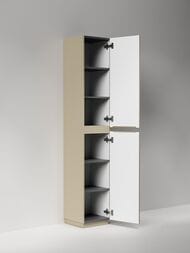 Шкаф-пенал SANCOS Folk Floor PFL35FCP 350х350х1880 напольный, 2 дверцы, цвет: Капучино